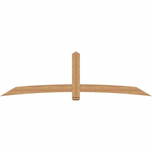 Ekena Millwork Bellingham Timber Gable Bracket, Western Red Cedar, 108"W x 31 1/2"H x 1 1/2"D x 5 1/2"F, 7/12 Pitch GBW108X31X0206BEL00SWR - main